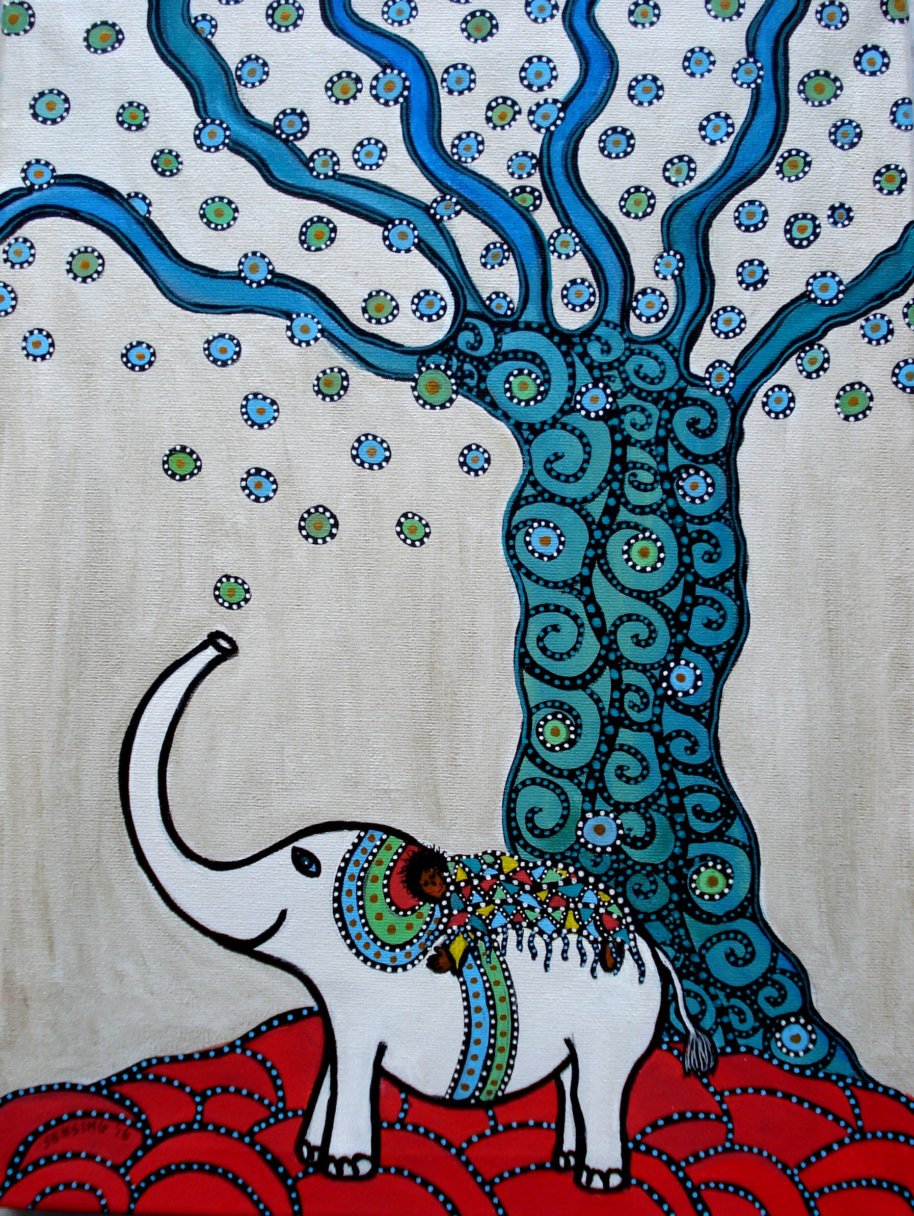 Witte olifant - Hetty Seesing