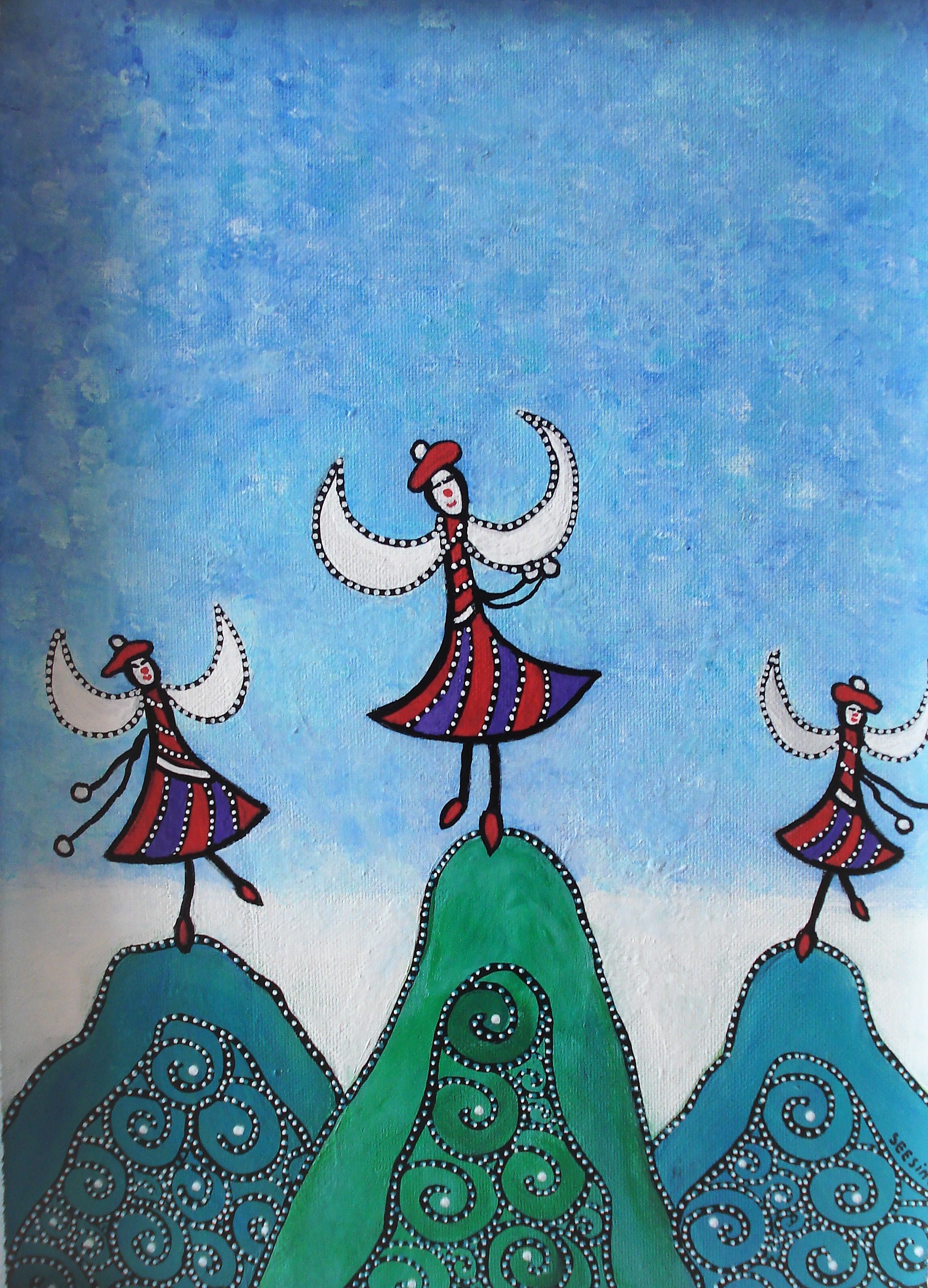 Dansende clowns -Hetty Seesing